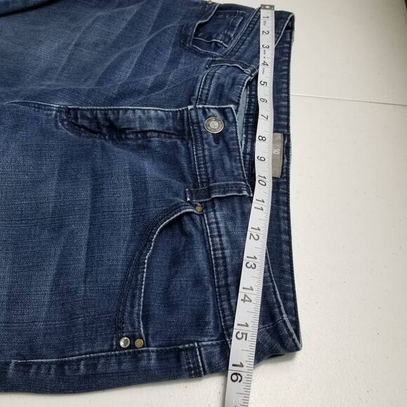 Chicos So Slimming Denim Blue Jeans Zip Ankles Very Good! Size 1 - Picture 3 of 5